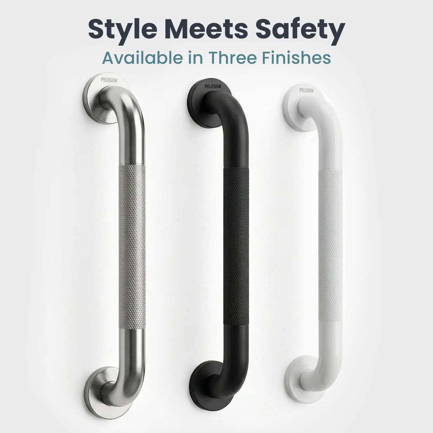 Shower Grab Bars 16” 2-Pack