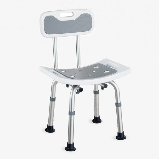 Adjustable Shower Chair with Backrest