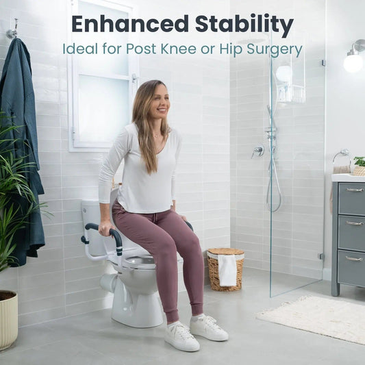 Adjustable Toilet Safety Rail (250lb Capacity)