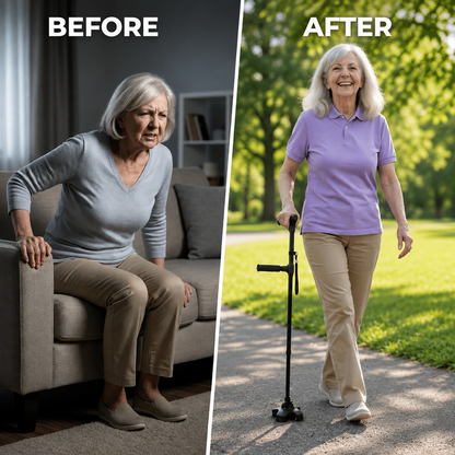 The cane that helps you stand up