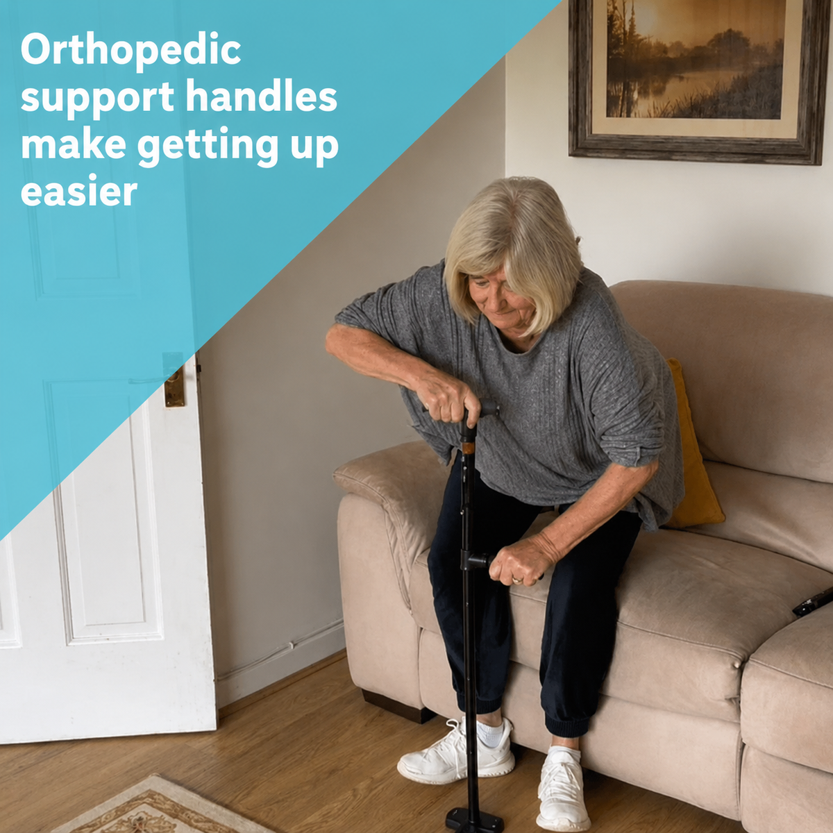 The cane that helps you stand up