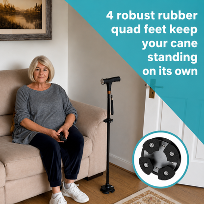 The cane that helps you stand up
