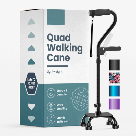 Quad Cane with Extra Handle