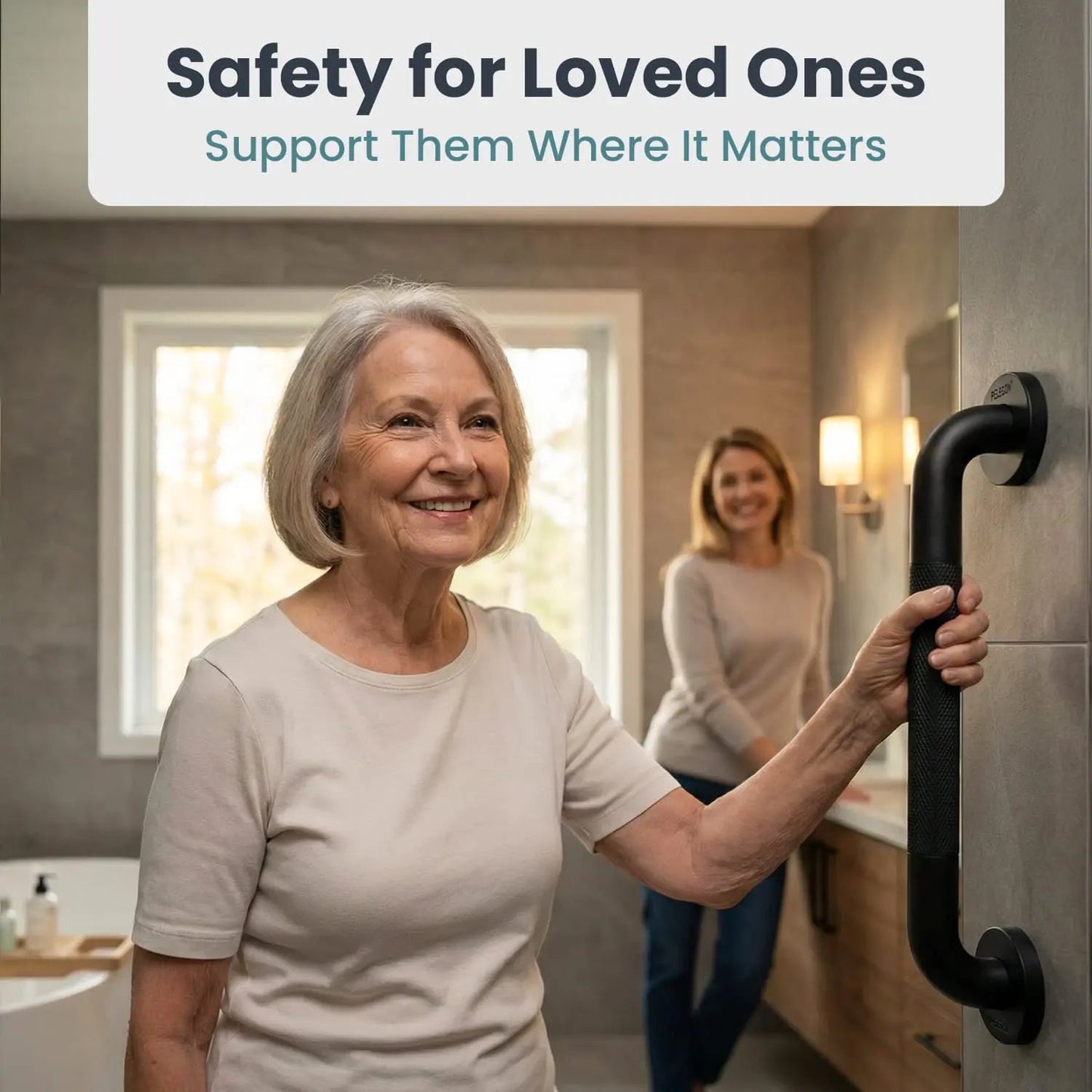 Shower Grab Bars 16” 2-Pack