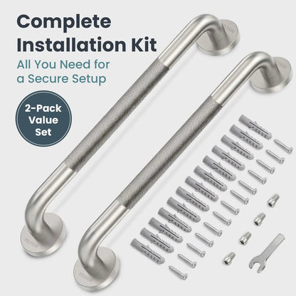 Shower Grab Bars 16” 2-Pack