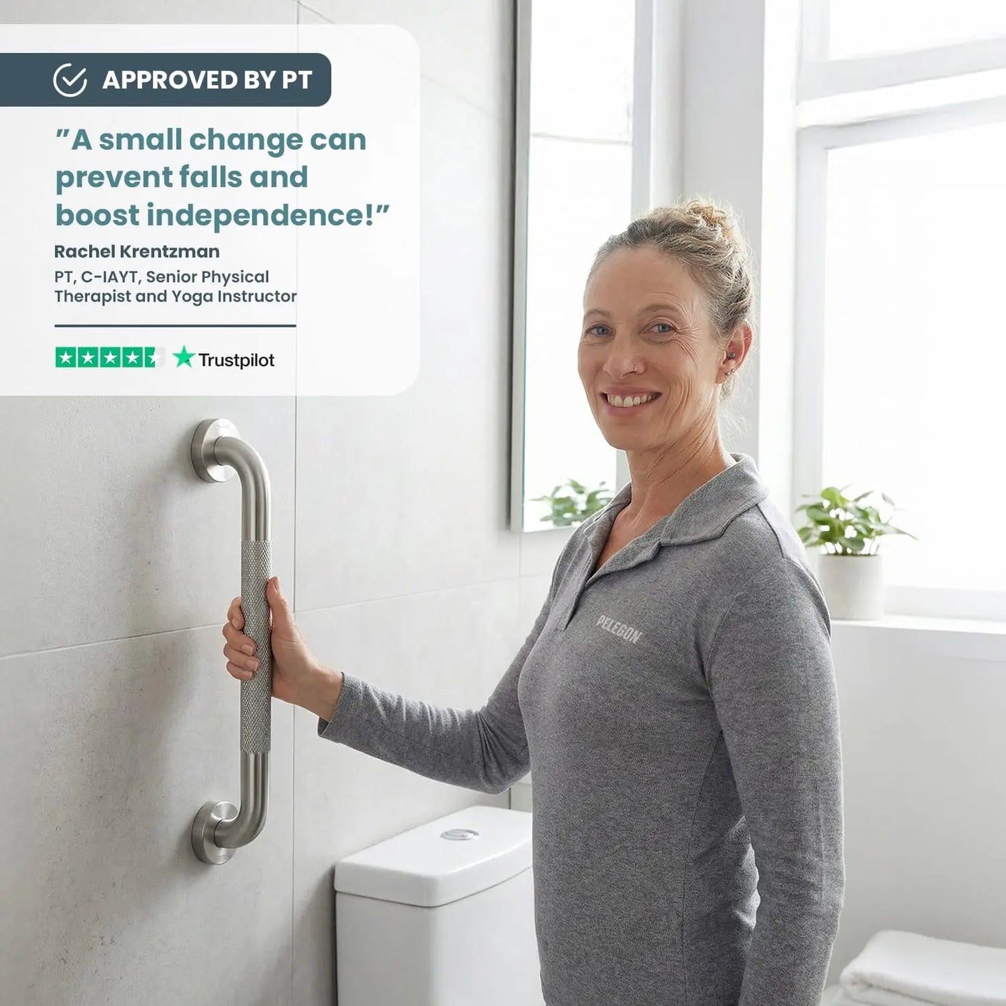 Shower Grab Bars 16” 2-Pack