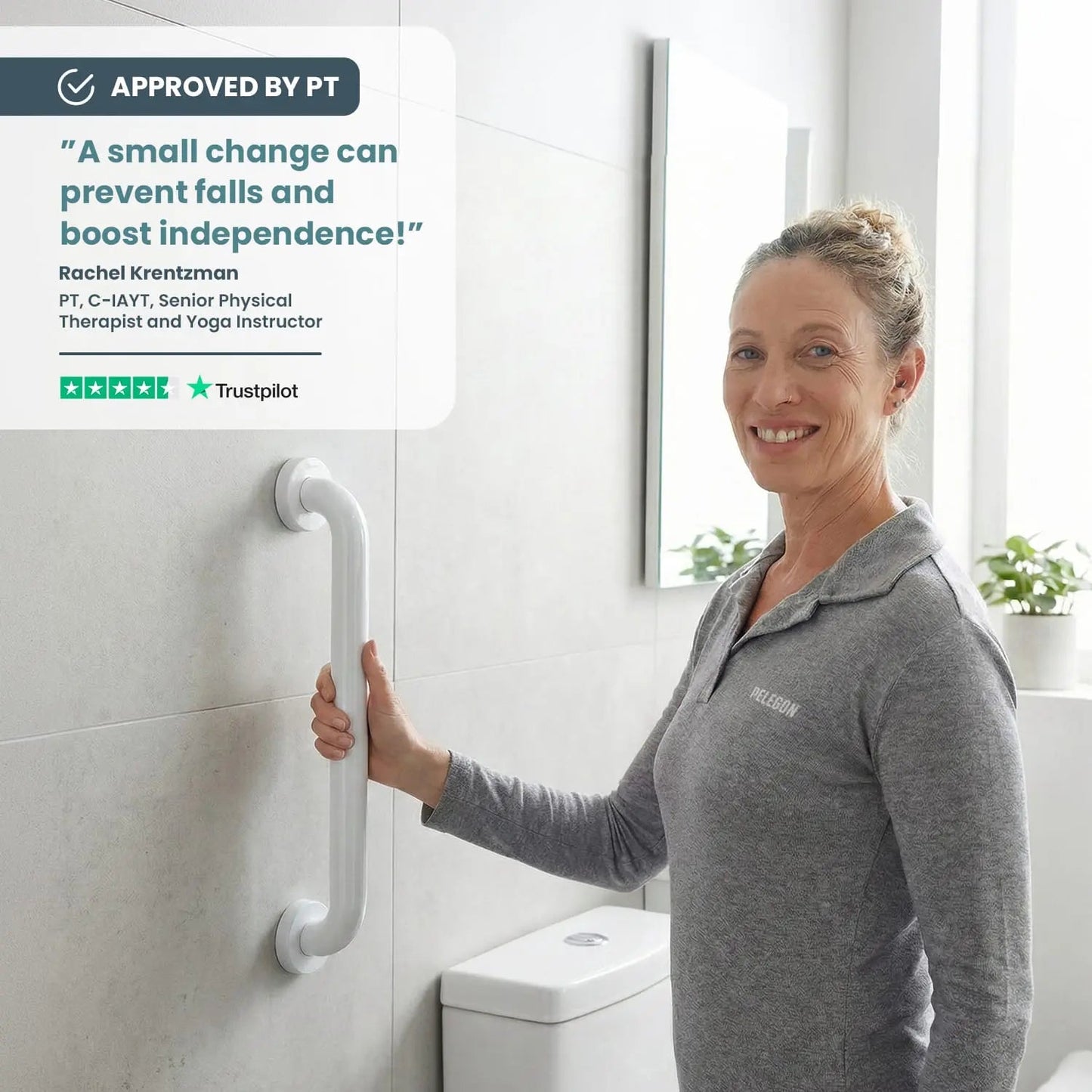 Shower Grab Bars 16” 2-Pack