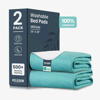 Washable Reusable Bed Pads for Incontinence (34" x 36")