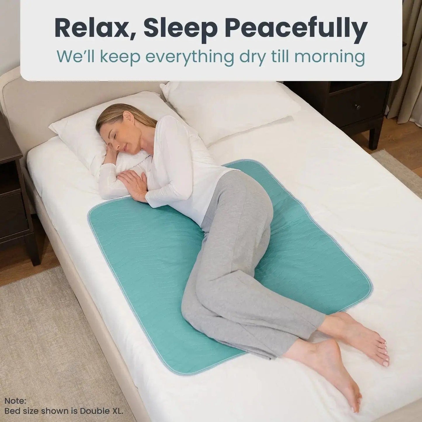Washable Reusable Bed Pads for Incontinence (34" x 36")