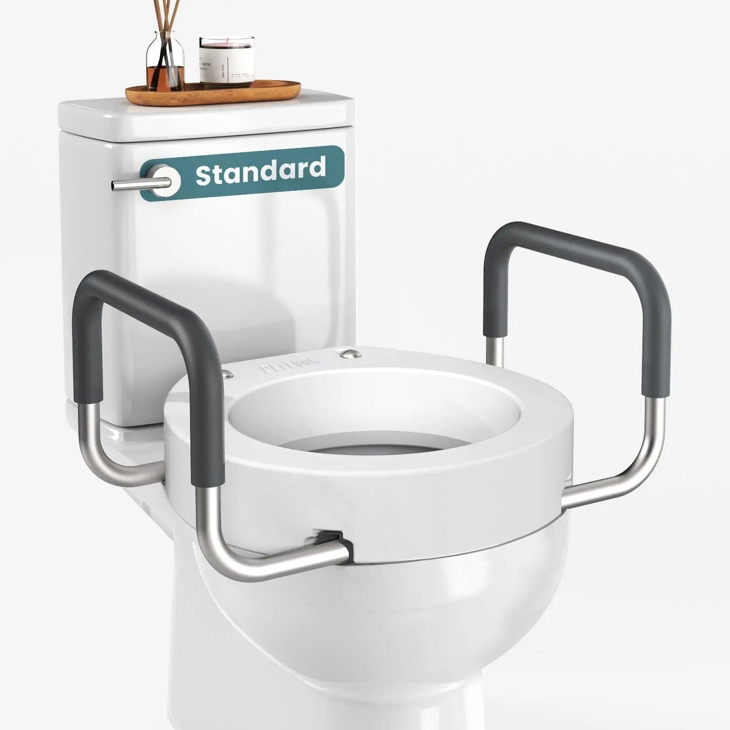 Raised Toilet Seat With Handles (300lb)
