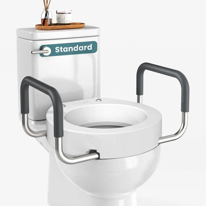 Raised Toilet Seat With Handles (300lb)