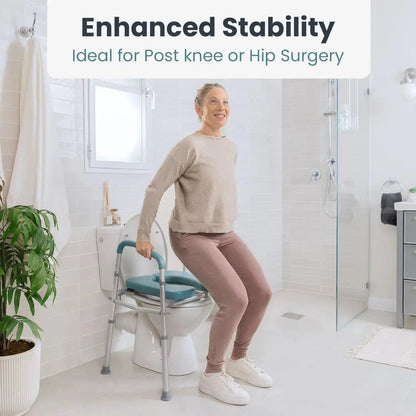 Raised Toilet Seat With Handles (400lb)