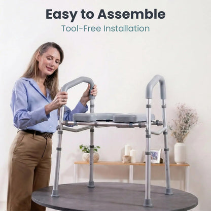 Raised Toilet Seat With Handles (400lb)