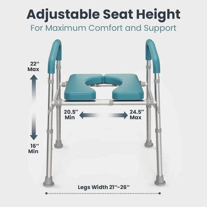 Raised Toilet Seat With Handles (400lb)