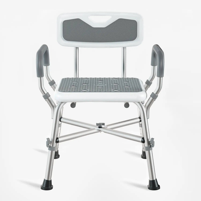 Heavy Duty Shower Chair with Arms (450lb Capacity)