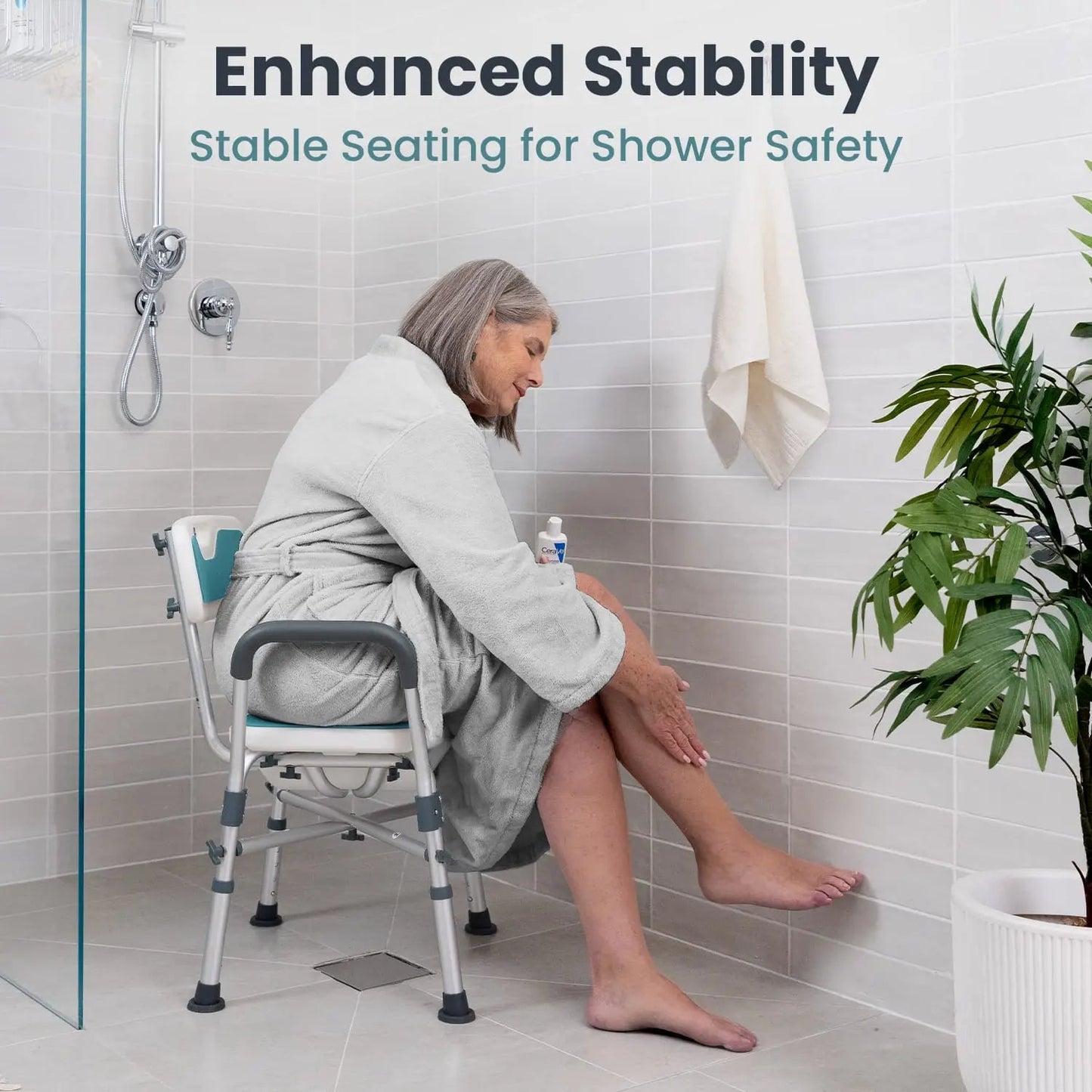 U-Shaped Shower Chair (450lb Capacity)
