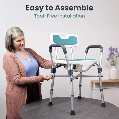 U-Shaped Shower Chair (450lb Capacity)