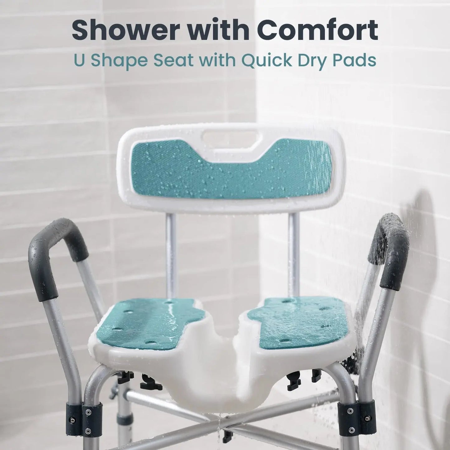 U-Shaped Shower Chair (450lb Capacity)