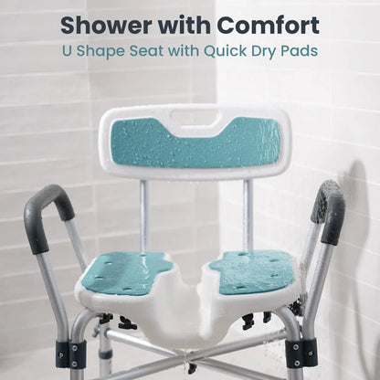 U-Shaped Shower Chair (450lb Capacity)