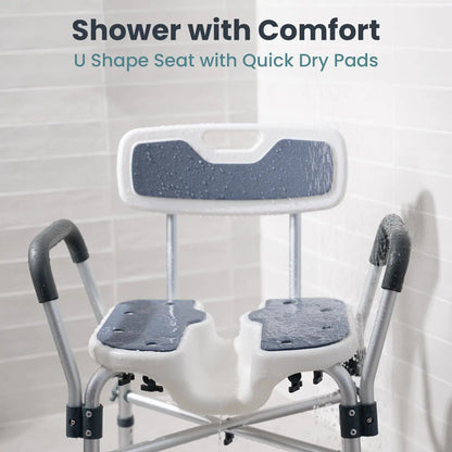 U-Shaped Shower Chair (450lb Capacity)