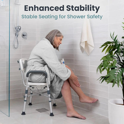 U-Shaped Shower Chair (450lb Capacity)