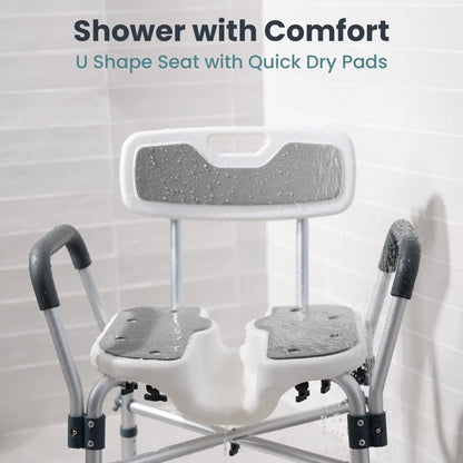 U-Shaped Shower Chair (450lb Capacity)