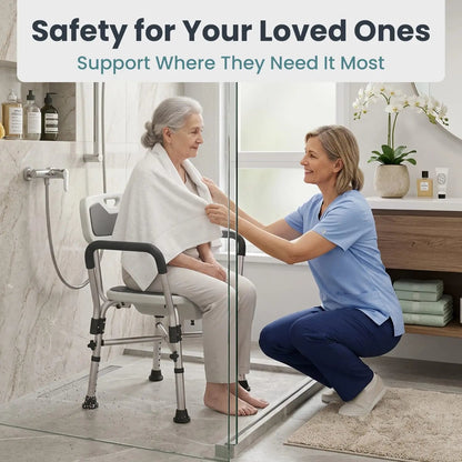 U-Shaped Shower Chair (450lb Capacity)