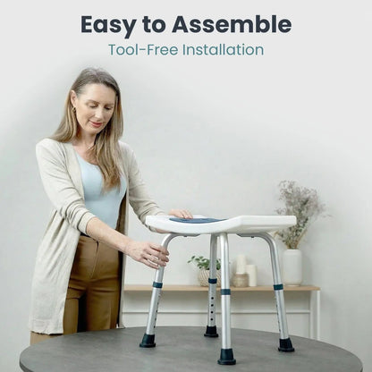 Shower Stool for Adults (300lb Capacity)
