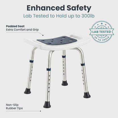 Shower Stool for Adults (300lb Capacity)