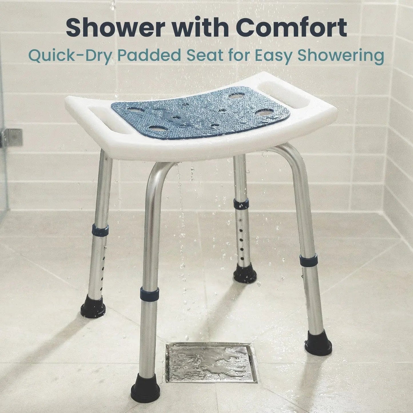 Shower Stool for Adults (300lb Capacity)