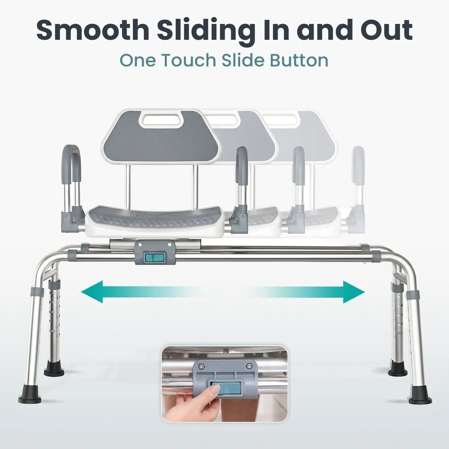 Sliding Swivel Shower Chair Transfer Bench