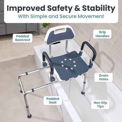 Sliding Swivel Shower Chair Transfer Bench