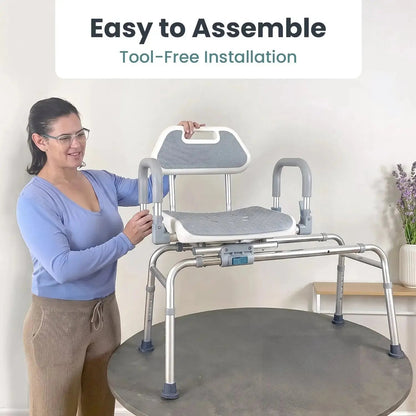 Sliding Swivel Shower Chair Transfer Bench
