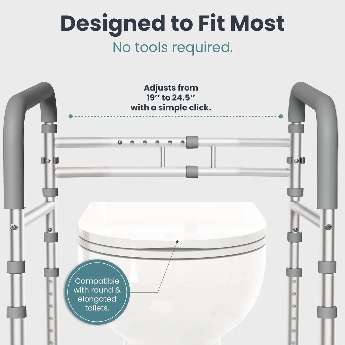 Toilet Safety Rail (350lb)