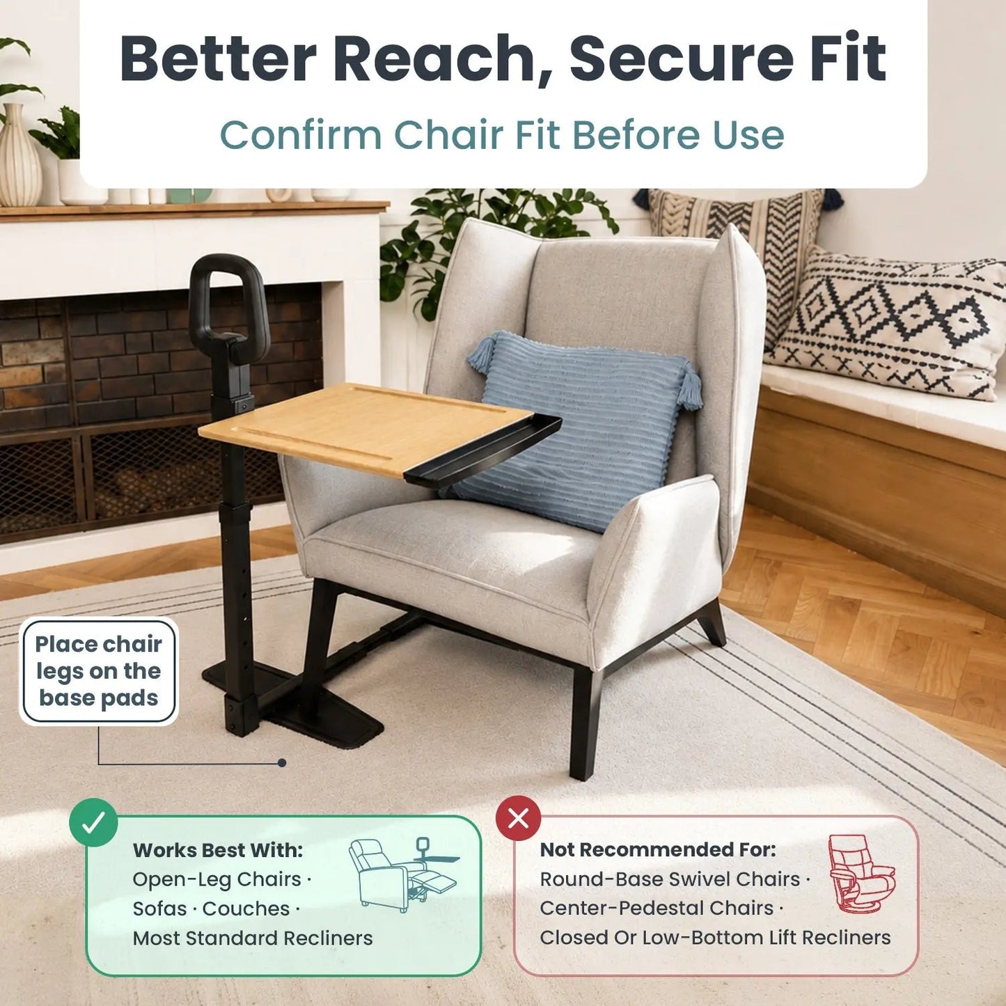 Independence Tray Table with 360-Degree Swivel