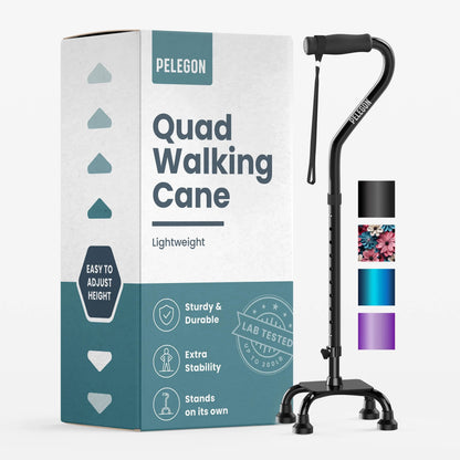 Quad Cane with 4 Prong Base (300lb Capacity)