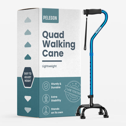 Quad Cane with 4 Prong Base (300lb Capacity)