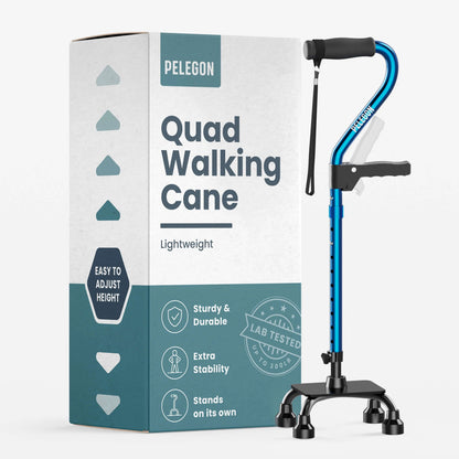 Quad Cane with Extra Handle