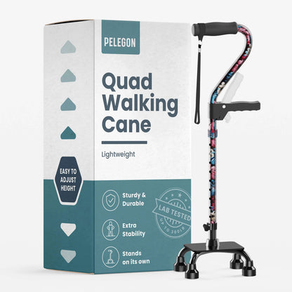Quad Cane with Extra Handle
