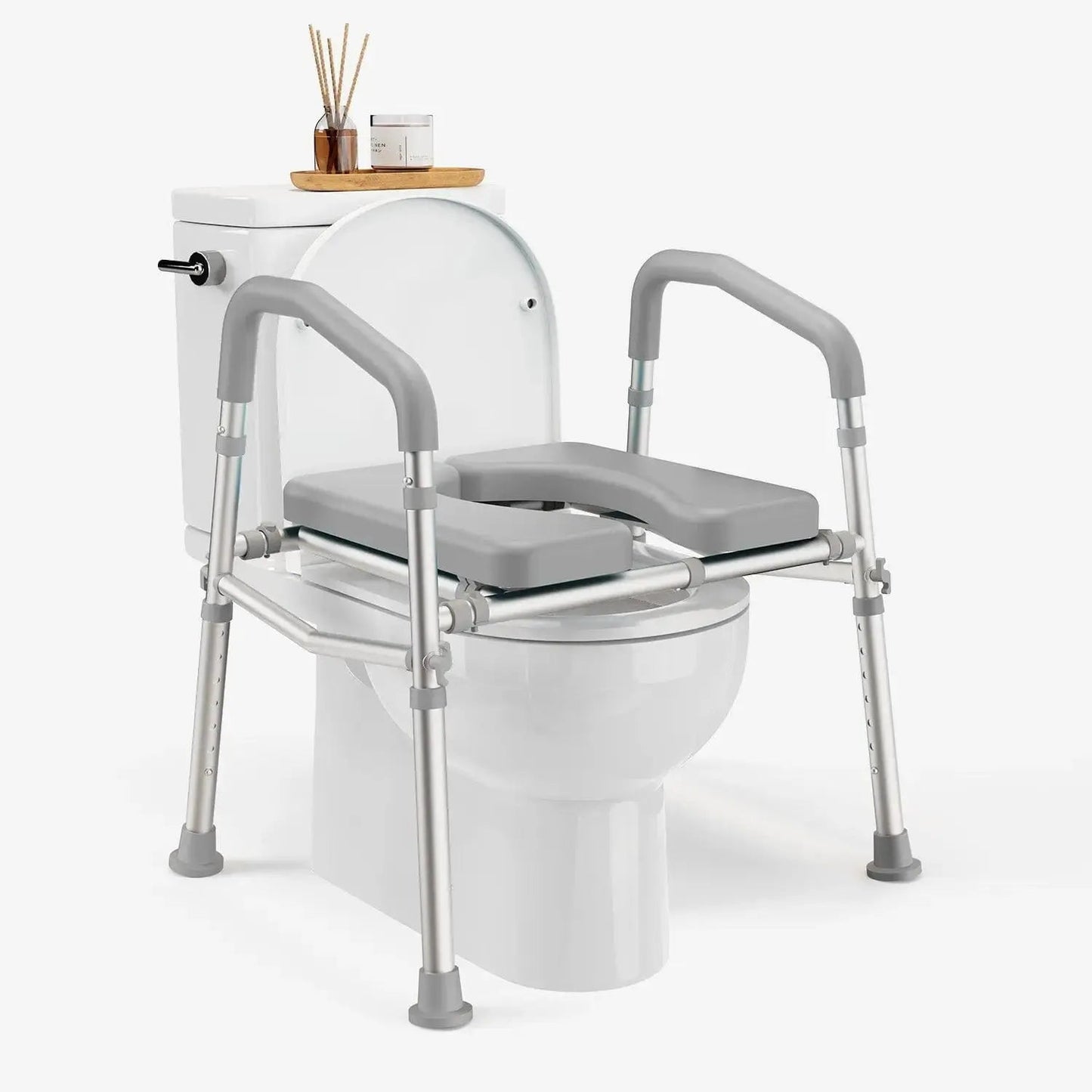 Raised Toilet Seat With Handles (400lb)