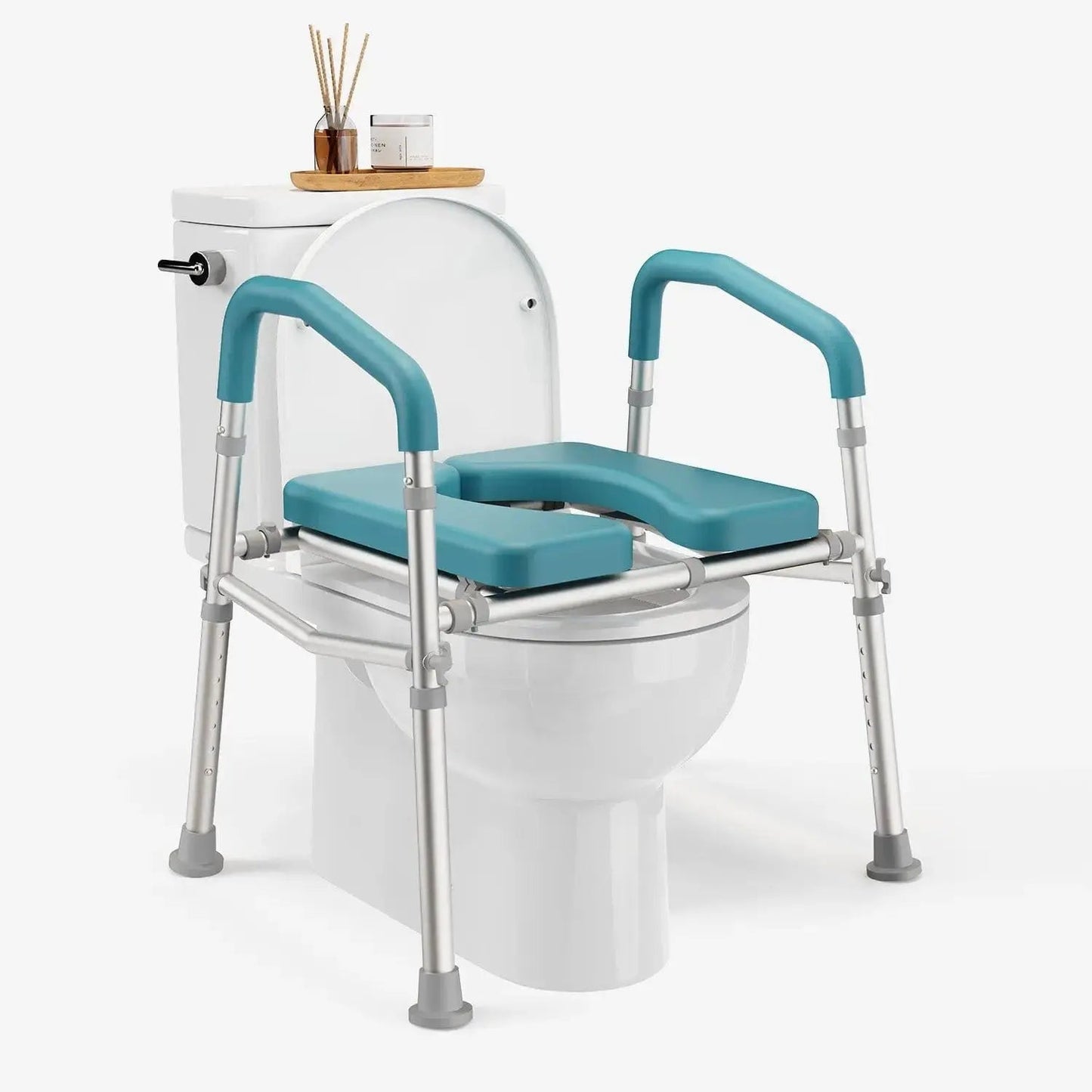 Raised Toilet Seat With Handles (400lb)