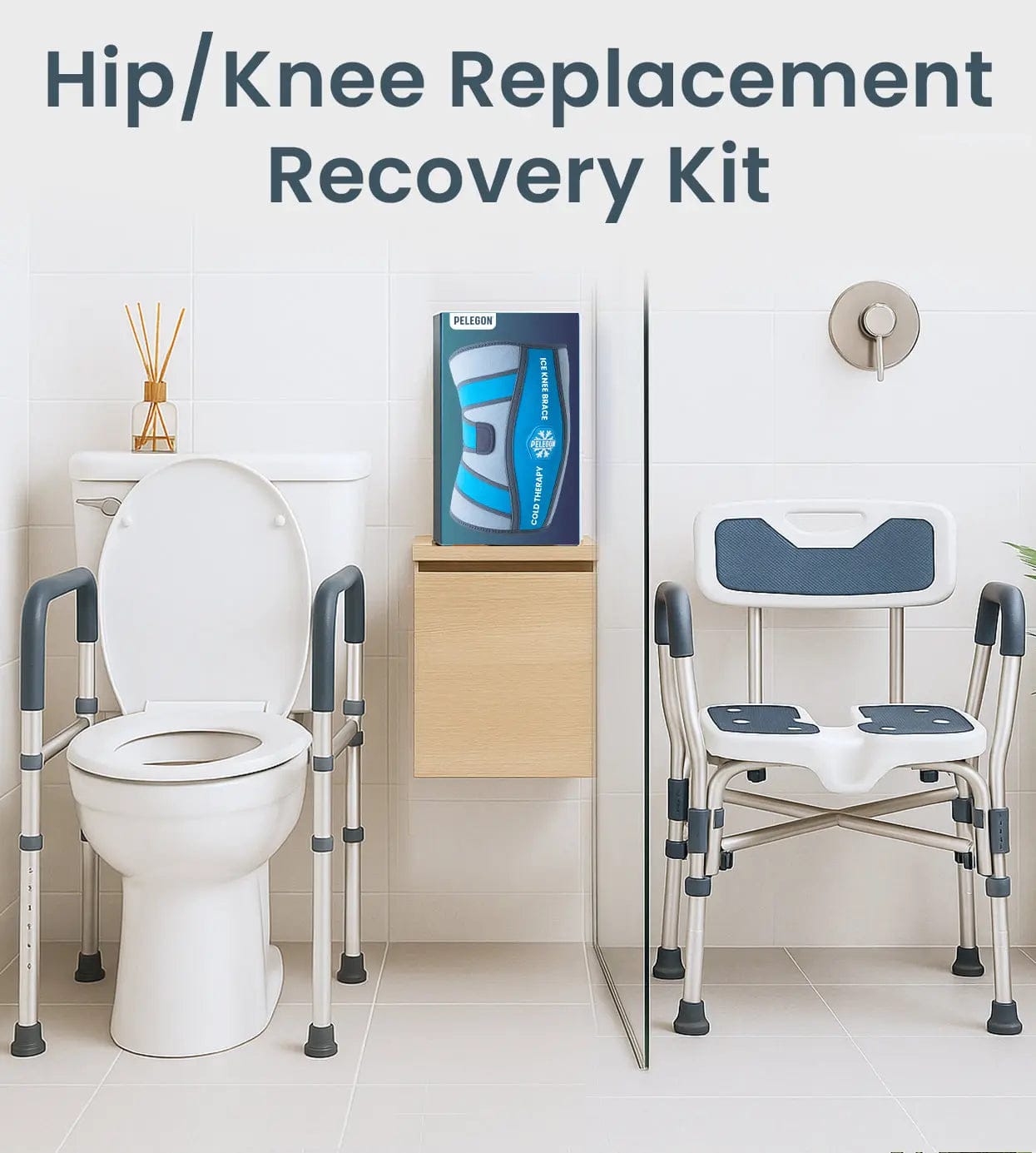 Hip and Knee Replacement Recovery Kit for Post-Surgery Support