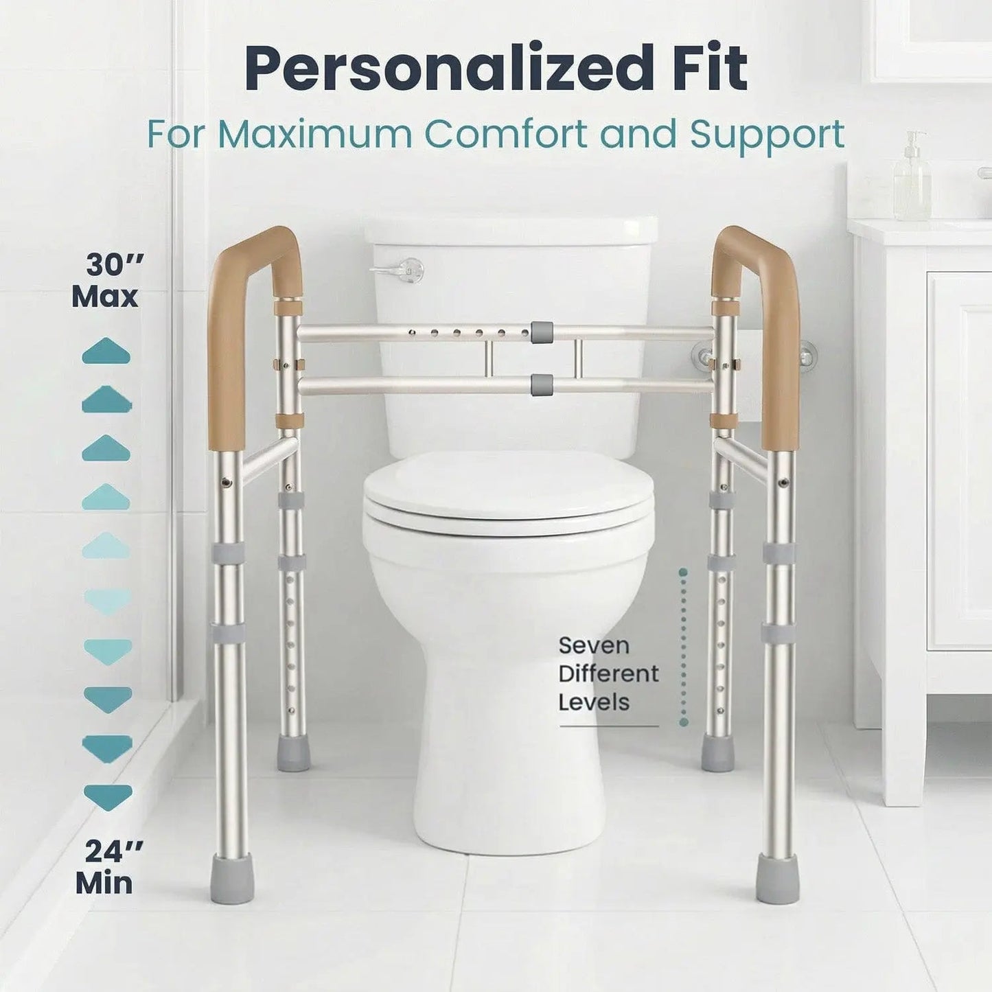 Toilet Safety Rail (350lb)
