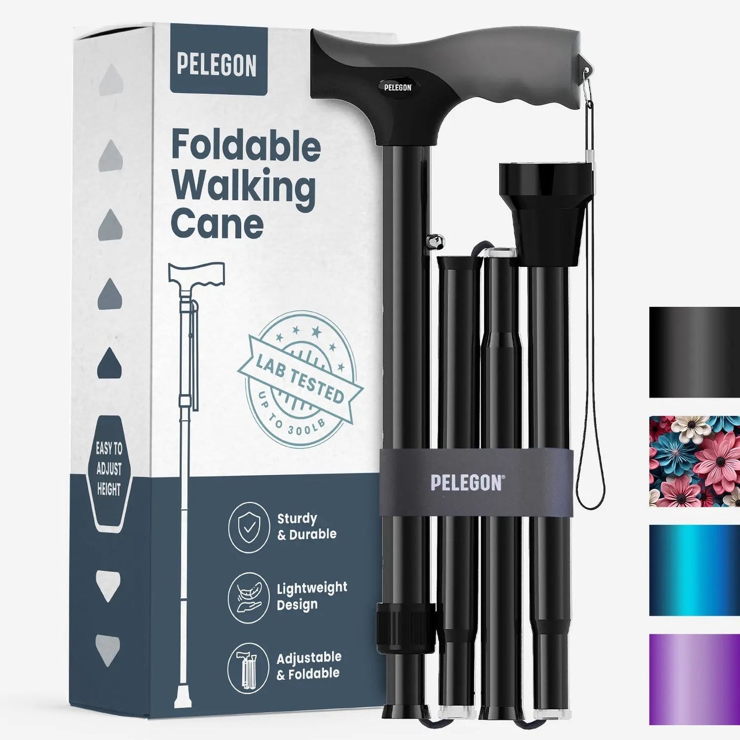 Folding Adjustable Walking Cane
