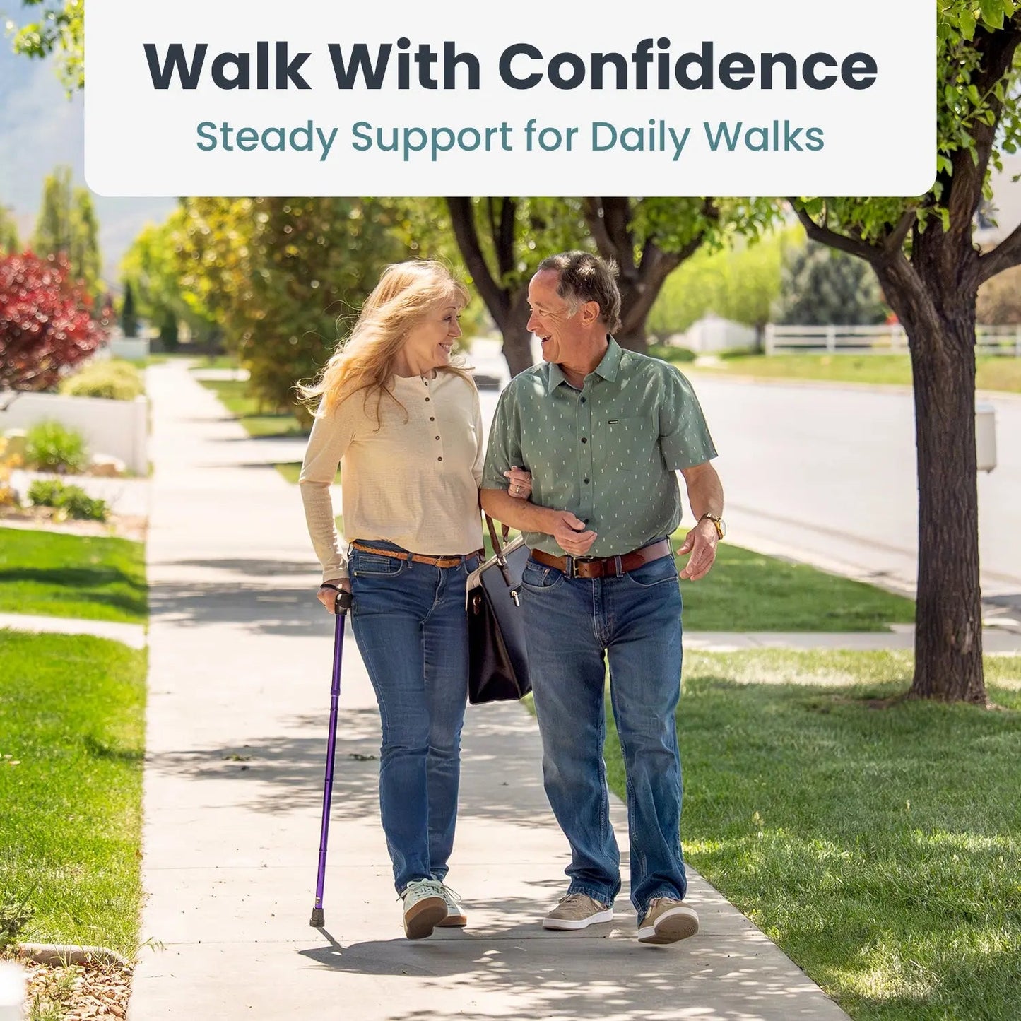 Folding Adjustable Walking Cane
