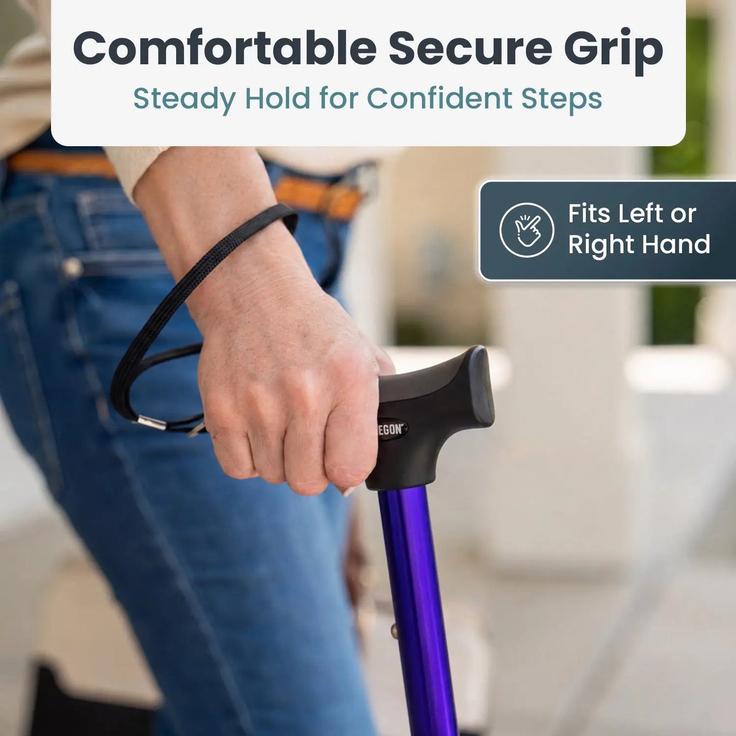 Folding Adjustable Walking Cane