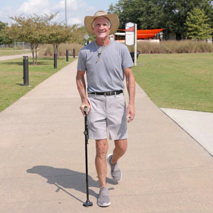 The cane that helps you stand up
